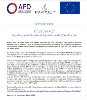 APPEL D&rsquo;OFFRE