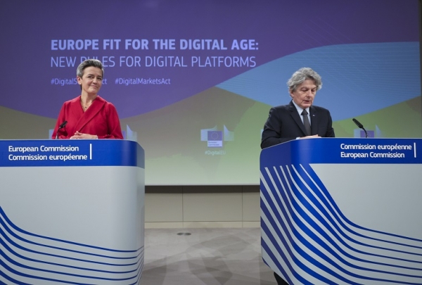 L&#039;UE ambition réguler l’activité des géants du web