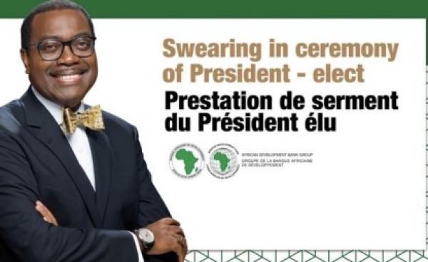 Le Président de la BAD, Akimwumi Adesina a prêté serment