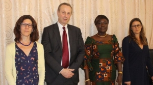 La ministre Mariatou Koné et la délégation du Fonds de la CPI au profit des victimes