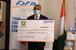 Côte d’Ivoire/ Coronavirus : Le FDFP décaisse 130 millions FCFA pour la lutte