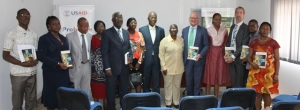 Les participants à la cérémonie de lancement officiel du recueil de jurisprudence pénale ivoirienne, le 14 février 2017