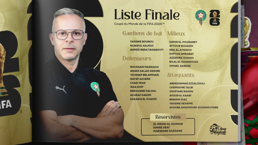 Coupe du Monde 2026 : le coach marocain Mohamed Ouahbi dévoile sa liste finale de 26 joueurs
