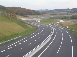 Vue d&#039;une autoroute