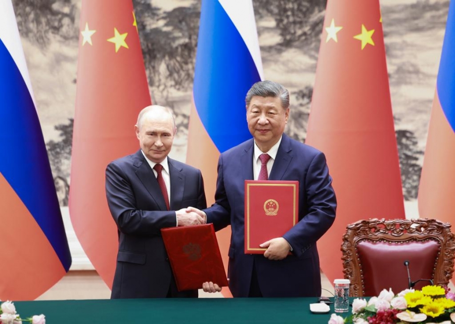 Xi Jinping s'entretient avec Vladimir Poutine à Beijing