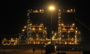 Une vue de la mine d&#039;or de Tongon