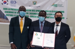 Côte d’Ivoire/Taekwondo : Un accord-cadre signé entre le gouvernement et la KOICA sur le centre sportif et culturel d’Abidjan