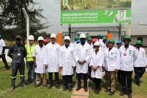 L&#039;usine de traitement de caoutchouc naturel de la SAPH à Bongo inaugurée le 15/12/2017