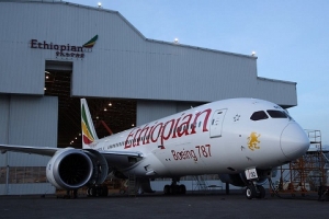 Le Boeing 787 Dreamliner d&#039;Ephiopian Airlines