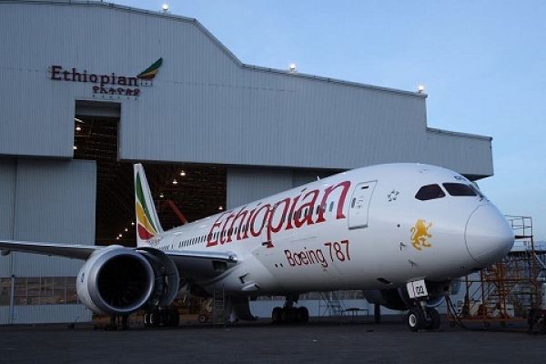 Le Boeing 787 Dreamliner d&#039;Ephiopian Airlines