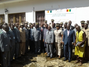 Rencontre des autorités administratives frontalières ivoiriennes et guinéennes à Man