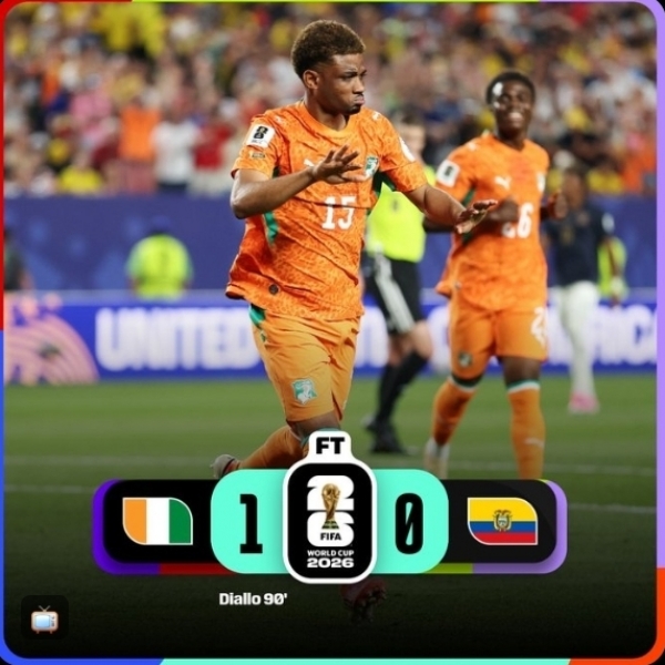 Mondial 2026/C&ocirc;te d&rsquo;Ivoire-Equateur :&nbsp; les Ivoiriens arrachent la victoire au forceps face &agrave; une conqu&eacute;rante &eacute;quipe &eacute;quatorienne