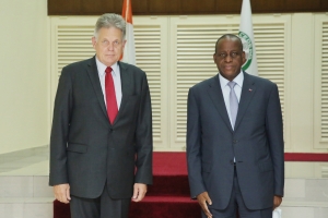 S.E.M. Michael GRAU l’Ambassadeur d’Allemagne en Côte d’Ivoire reçu par le Ministre Ally Coulibaly