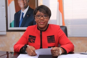 Le ministre de la Promotion de la Femme, de la Famille et de la Protection de l’Enfant, Euphrasie Yao