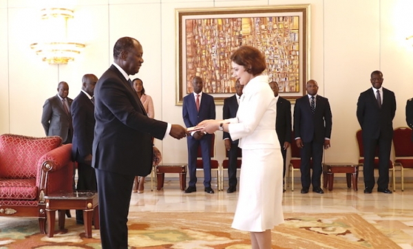 Côte d’Ivoire: Cinq nouveaux Ambassadeurs accrédités