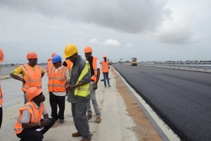 Un chantier de construction de route en Côte d&#039;Ivoire (image d&#039;illustration:Ph DR)